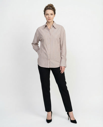 Brunello Cucinelli White Cotton Pattern Shirt