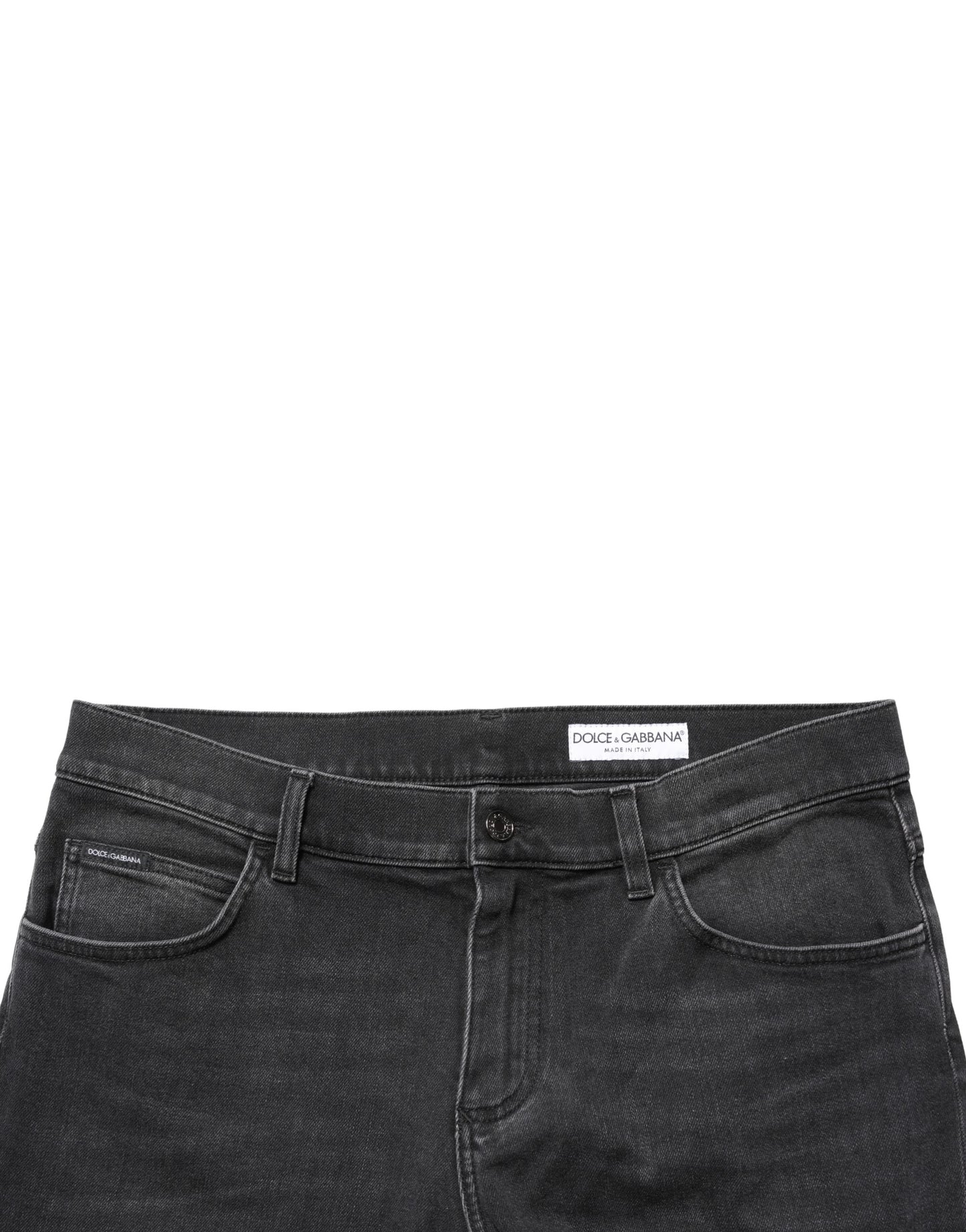 Dolce & Gabbana Black Cotton Stretch Regular SkinnyDenim Jeans