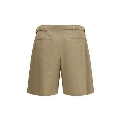 Saint Laurent Beige Cotton Bermuda Shorts
