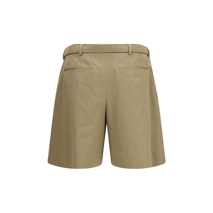 Saint Laurent Beige Cotton Bermuda Shorts
