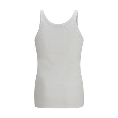 Top de algodón blanco Dolce & Gabbana