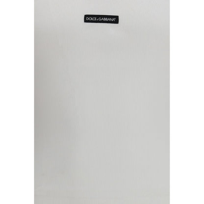 Top de algodón blanco Dolce & Gabbana
