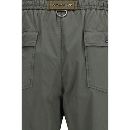 Dolce & Gabbana Gray Cotton Bermuda Shorts