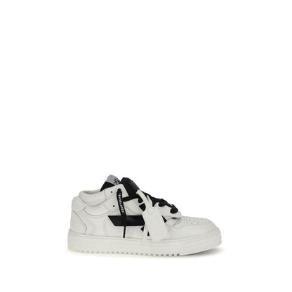 Off-White Multicolor Calf Leather Bos Taurus Athletic Sneakers