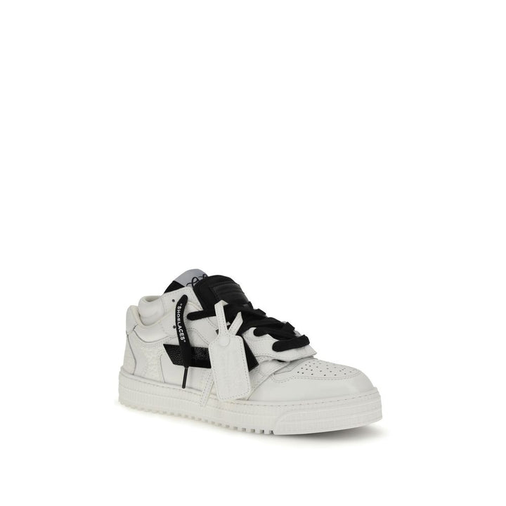 Off-White Multicolor Calf Leather Bos Taurus Athletic Sneakers