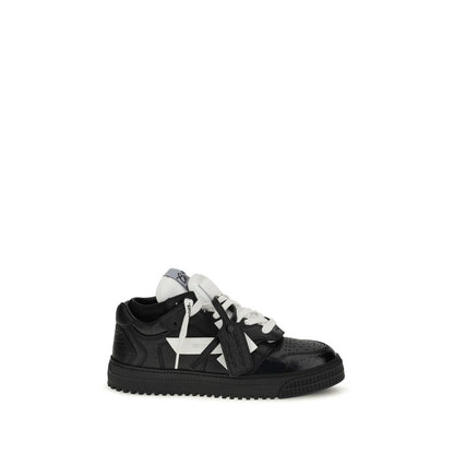 Off-White Multicolor Calf Leather Bos Taurus Athletic Sneakers
