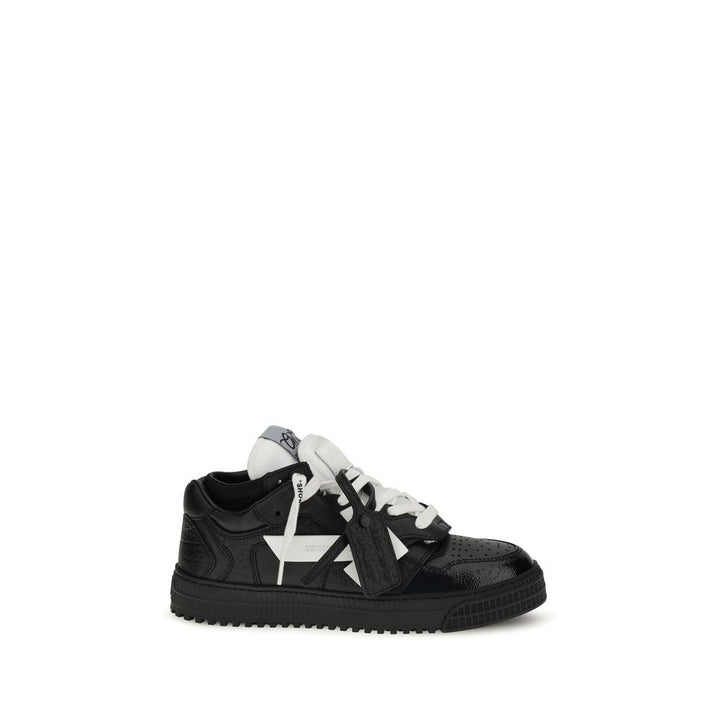 Off-White Multicolor Calf Leather Bos Taurus Athletic Sneakers