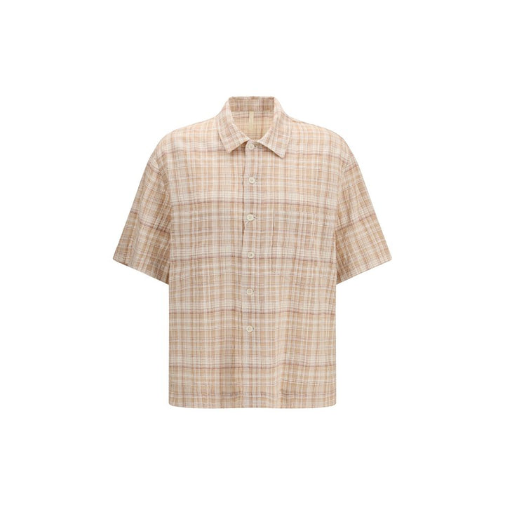 Sunflower Orange Cotton Pattern Shirt