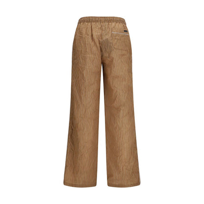 Pantalones casuales de lino marrón de Dolce & Gabbana