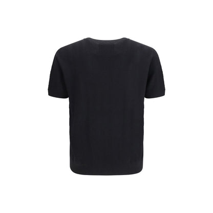 Pull en soie noir Giorgio Armani