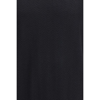Pull en soie noir Giorgio Armani