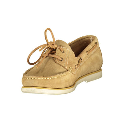 Lumberjack Beige Leather Men Classic Shoe