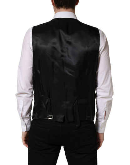 Chaleco Dolce & Gabbana negro de lana de un solo botón
