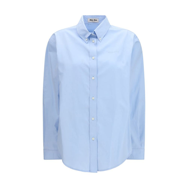 Miu Miu Blue Cotton Shirt