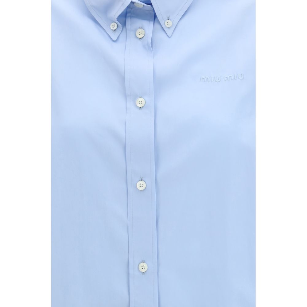 Miu Miu Blue Cotton Shirt