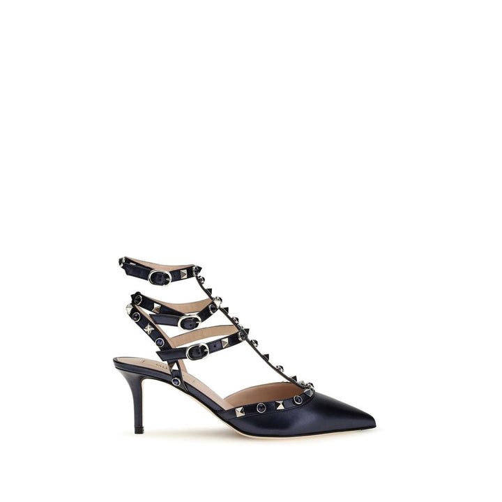 Escarpins Valentino Garavani en cuir de veau bleu