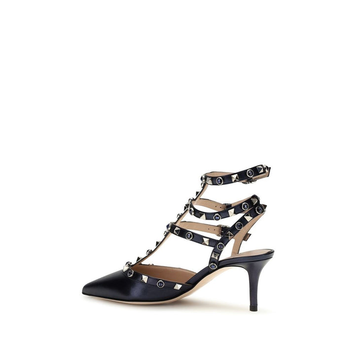 Escarpins Valentino Garavani en cuir de veau bleu