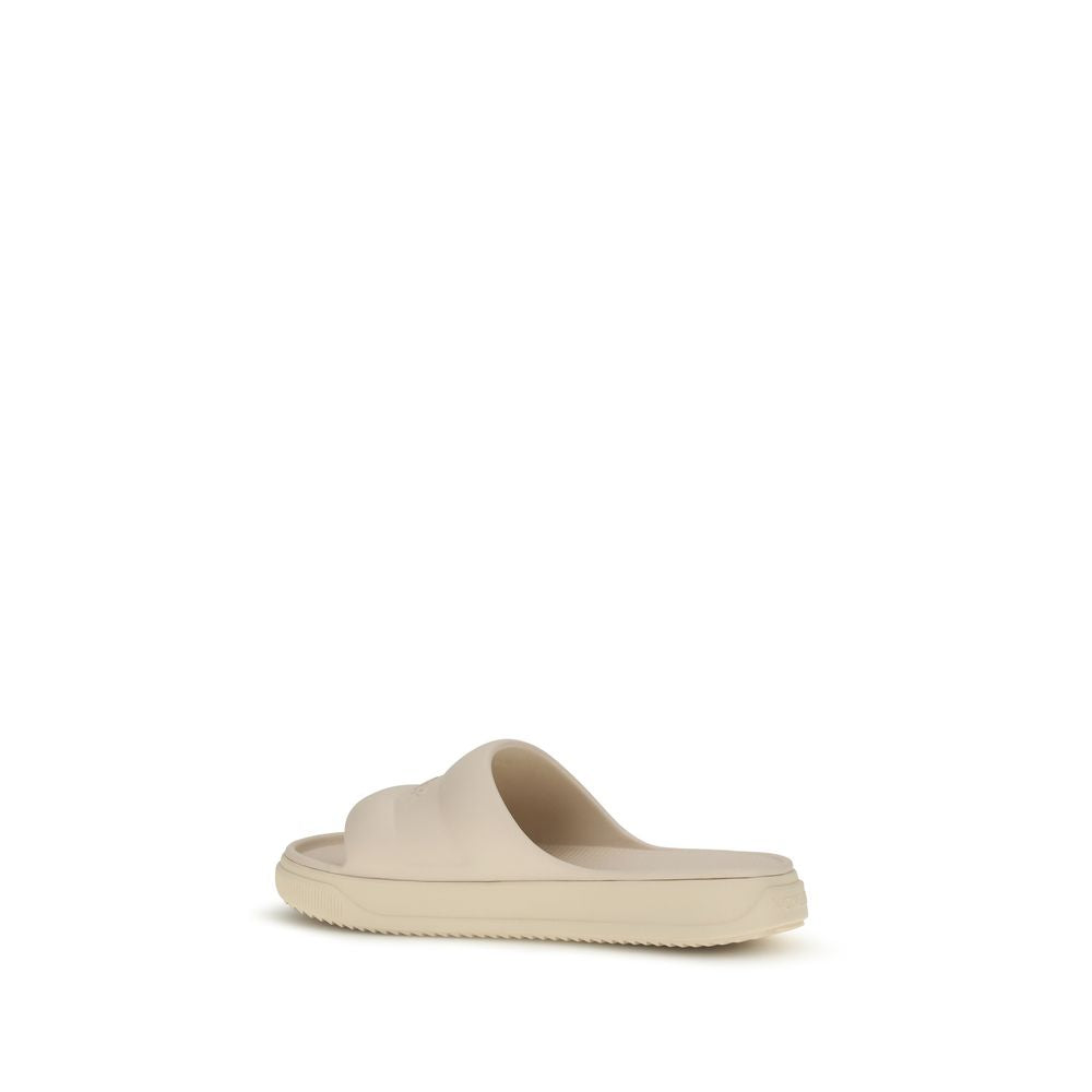 Mules Moncler en caoutchouc beige