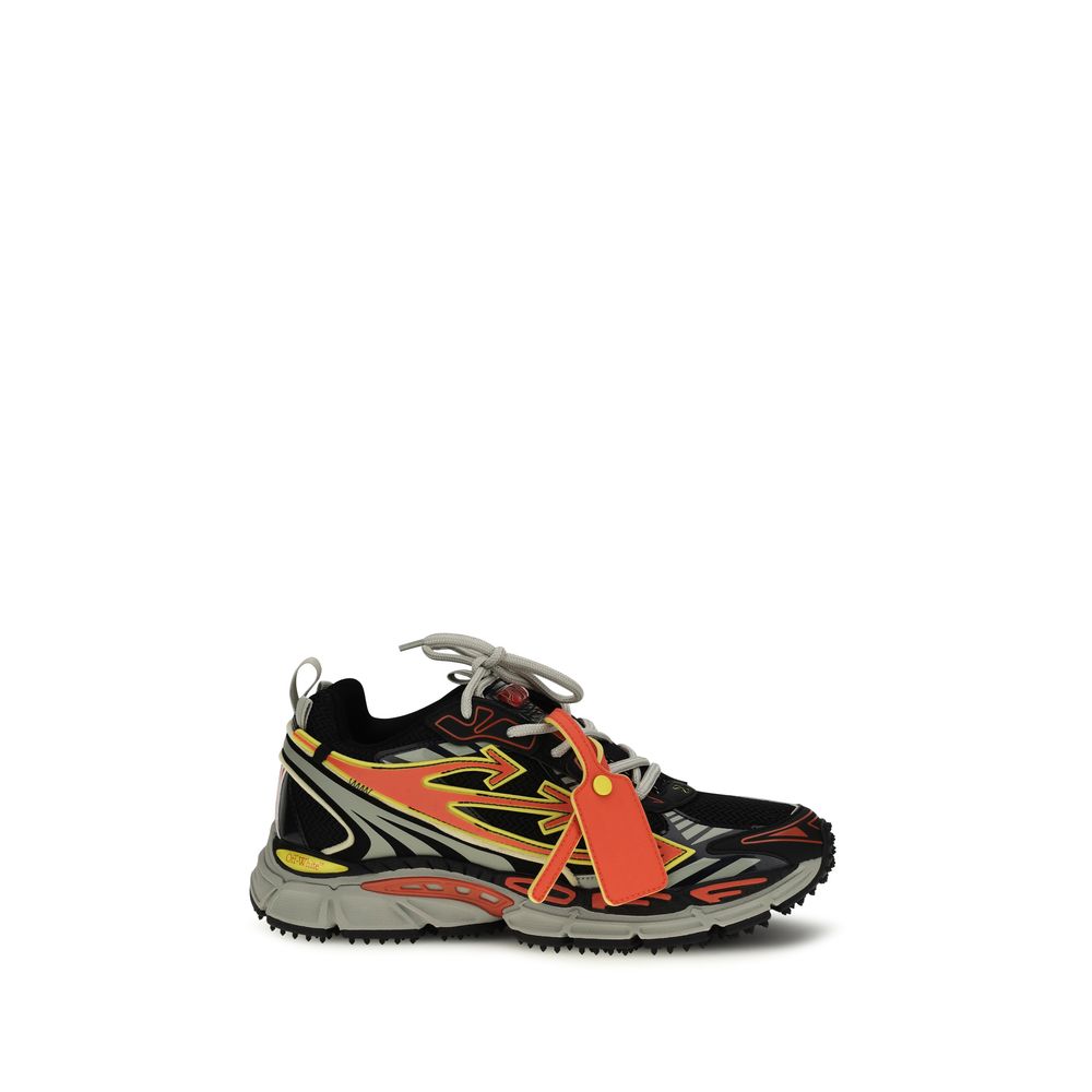 Off-White Multicolor Calf Leather Bos Taurus Athletic Sneakers