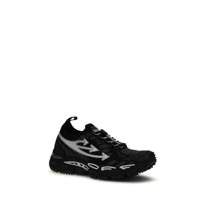 Off-White Black Polyester Athletic Sneakers