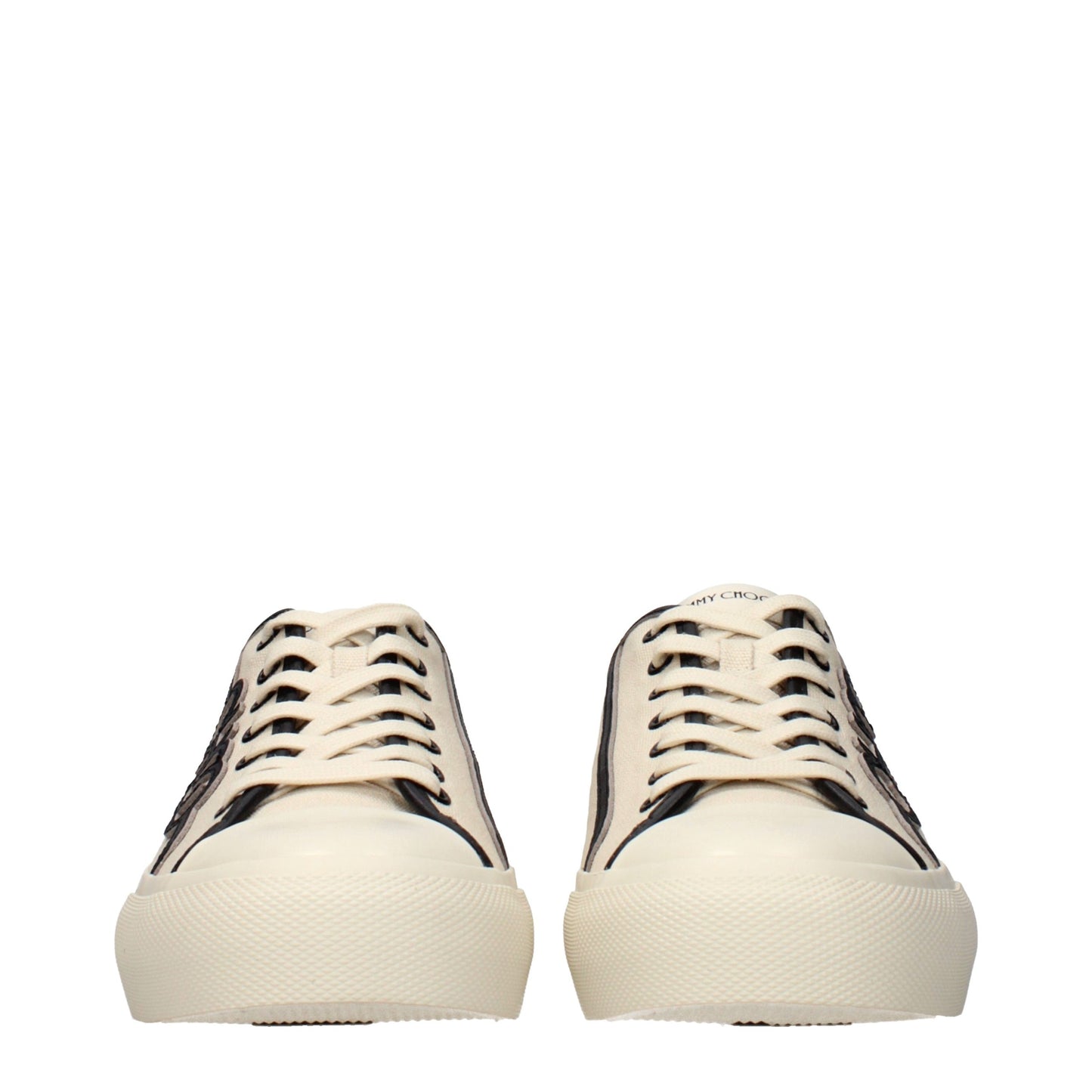 Jimmy Choo Beige Fabric Low Top Sneakers