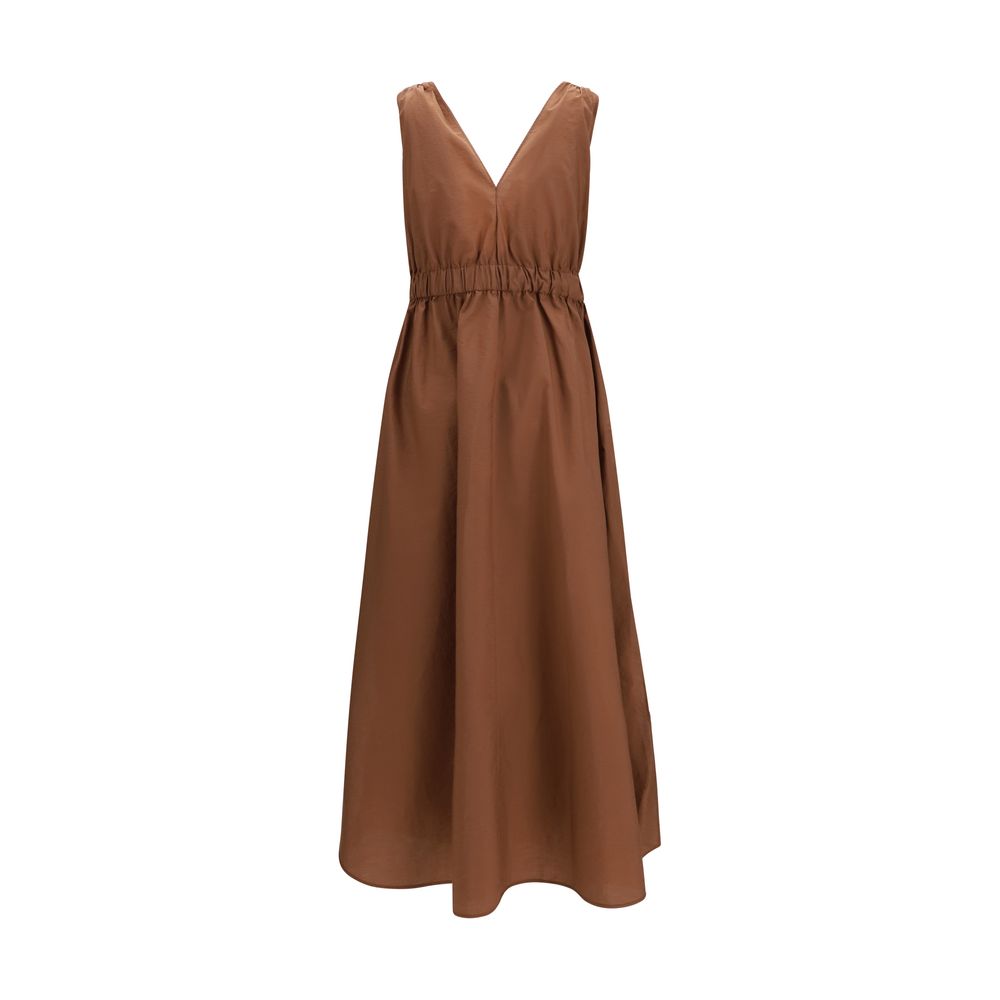 Brunello Cucinelli Brown Polyamide Casual Dress