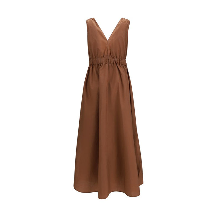 Brunello Cucinelli Brown Polyamide Casual Dress