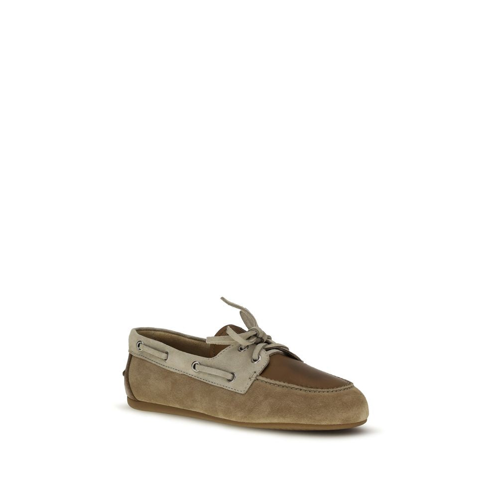 Mocassins à enfiler Miu Miu en cuir de veau multicolore Bos Taurus