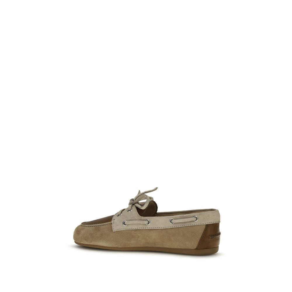 Mocassins à enfiler Miu Miu en cuir de veau multicolore Bos Taurus