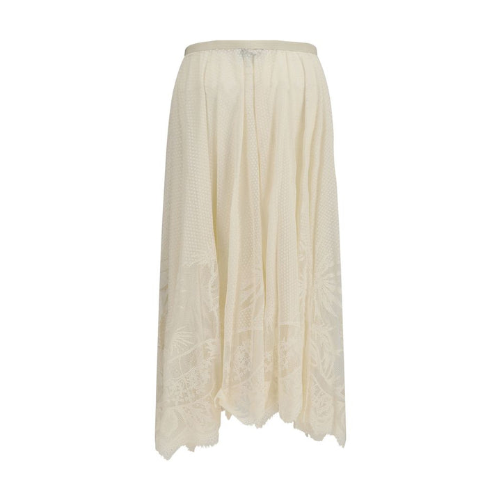 Fabiana Filippi Beige Cotton Long Skirt
