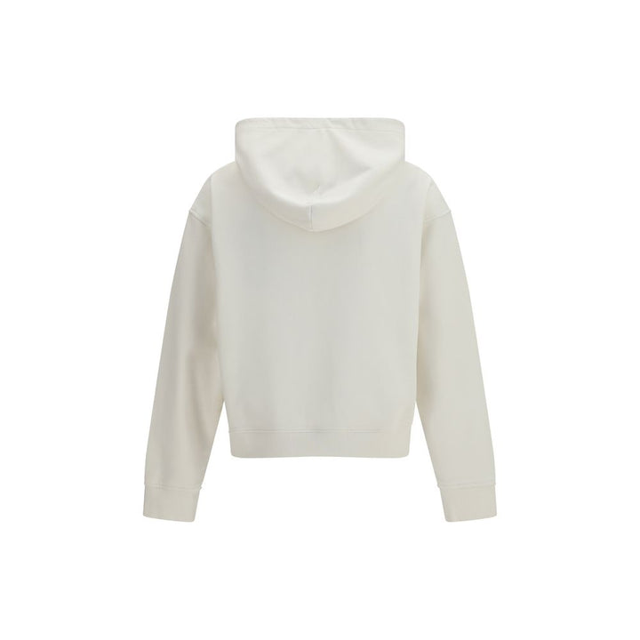 Palm Angels White Cotton Sweatshirt