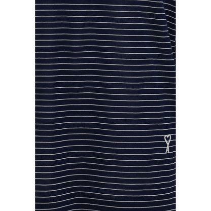 Ami Paris Blue Cotton T-Shirt