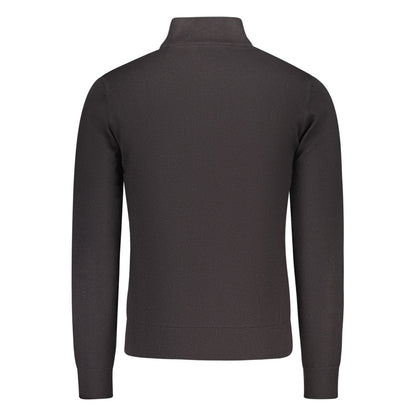 U.S. Grand Black Cotton Men's Cardigan