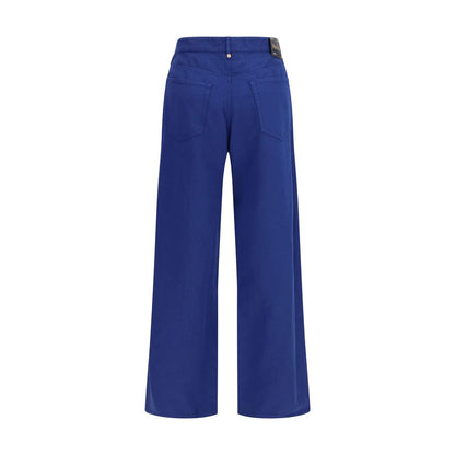 'S Max Mara Blue Cotton Casual Pants