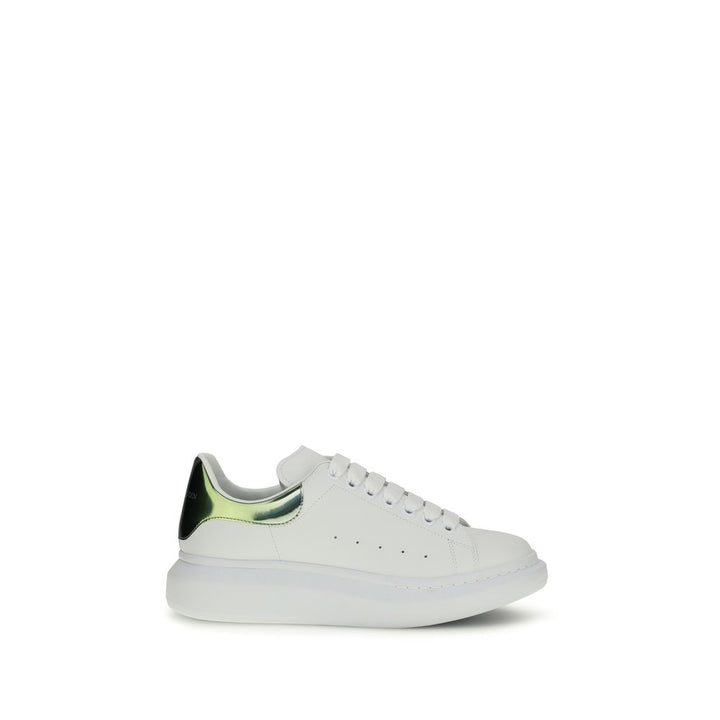 Alexander McQueen White Calf Leather Bos Taurus Platform Sneakers