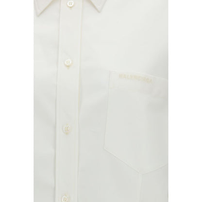 Balenciaga White Cotton Dress Shirt