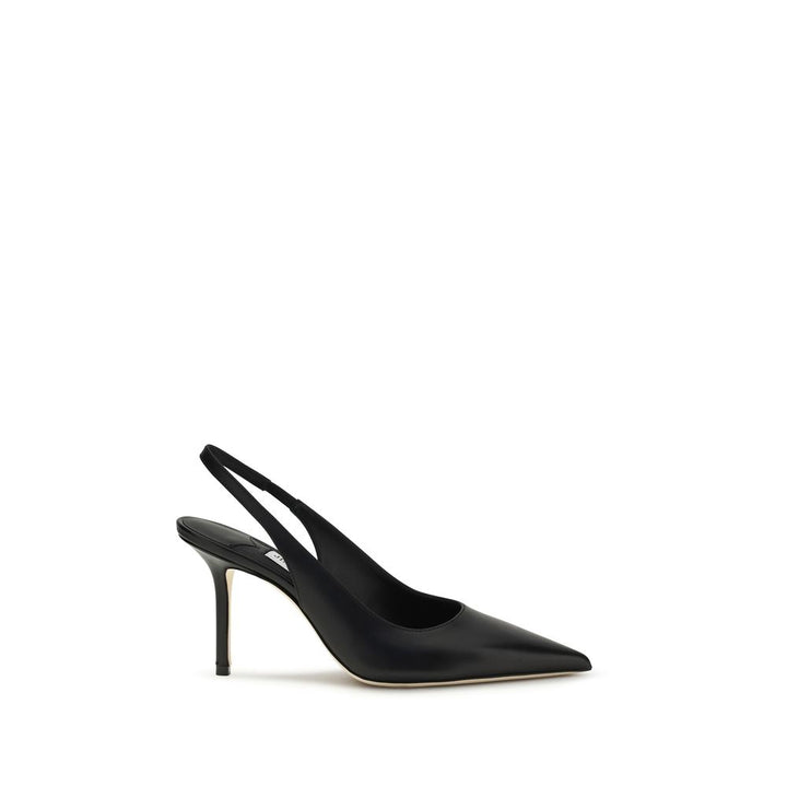 Escarpins Jimmy Choo noirs en cuir de veau Bos Taurus à plateforme