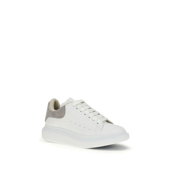 Alexander McQueen White Calf Leather Bos Taurus Chunky Sneakers