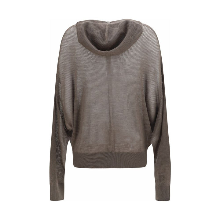 Rick Owens Gray Cashmere Hoodie