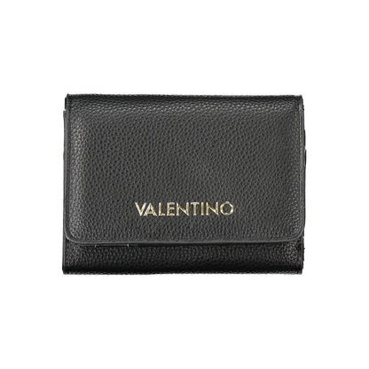 Mario Valentino Black Polyurethane Women's Wallet