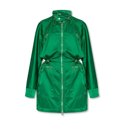 Parka bicolore en coton Bottega Veneta