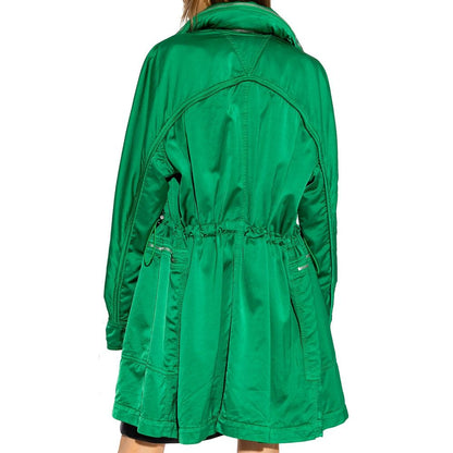 Parka bicolore en coton Bottega Veneta