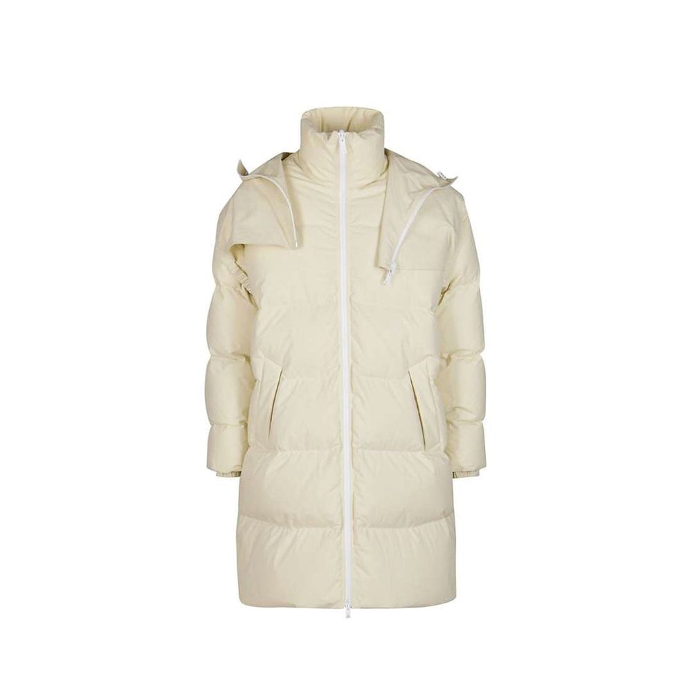 Abrigo de algodón beige de Bottega Veneta