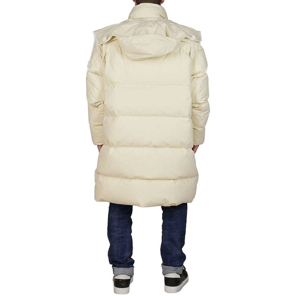 Abrigo de algodón beige de Bottega Veneta