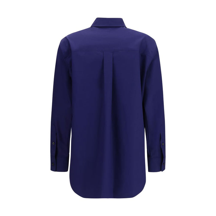 Fendi Blue Cotton Pattern Shirt