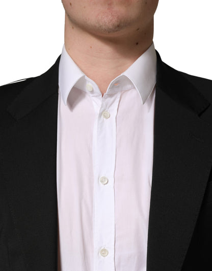 Dolce & Gabbana Americana de Traje para Hombre de 2 Botones de Poliéster Negro