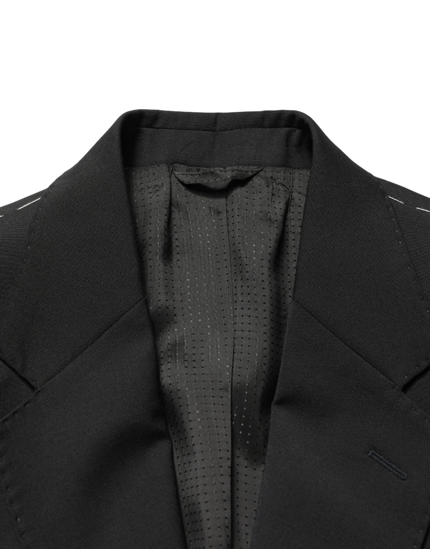 Dolce & Gabbana Americana de Traje para Hombre de 2 Botones de Poliéster Negro