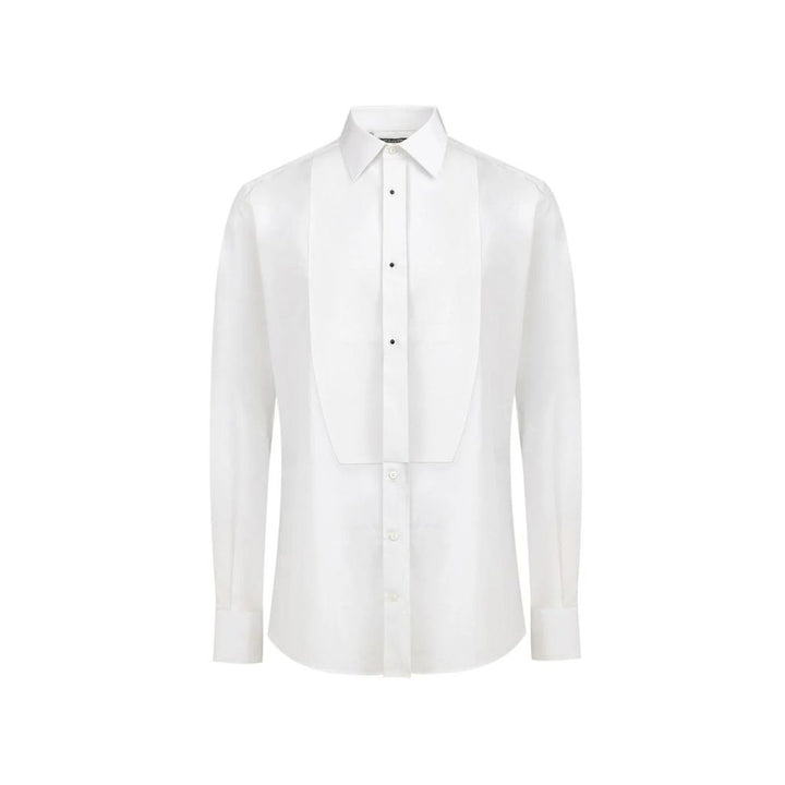 Dolce & Gabbana White Cotton Dress Shirt