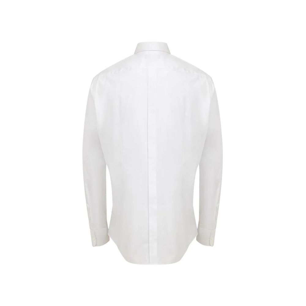 Camisa de vestir blanca de algodón de Dolce & Gabbana