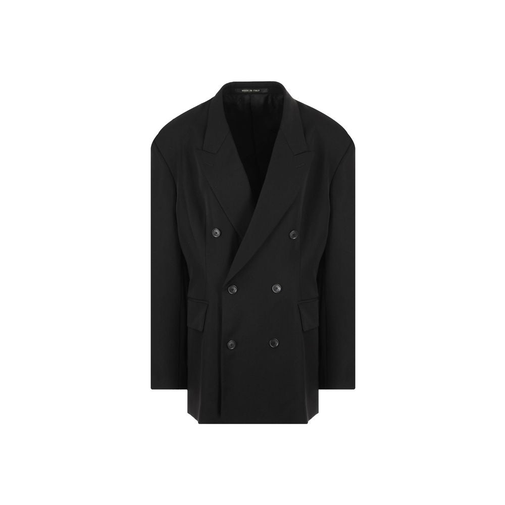 Abrigo Balenciaga de lana negra